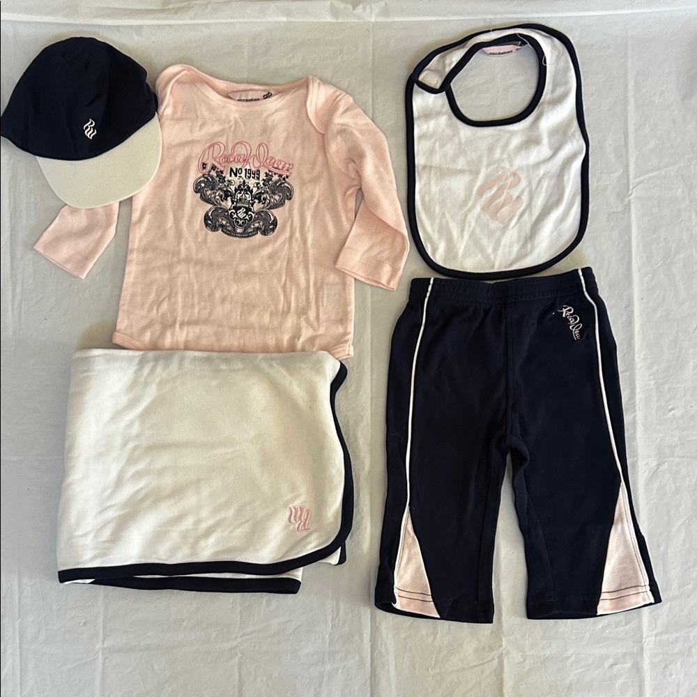 Rocawear Pink and Navy blue Kids 5pc Set